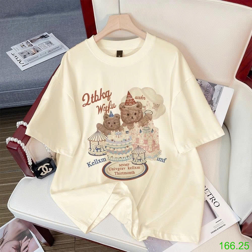25HA166.25 - SET 2ÁO PHÔNG COTTON BÉ GÁI SIZE ĐẠI