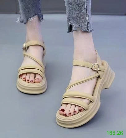 25HA166.26 - SANDAL DÂY MẢNH ĐẾ CAO CHO NỮ