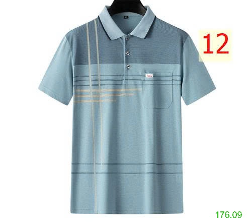 25HA176.09 - ÁO POLO KẺ TRUNG NIÊN CHO BỐ