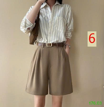 25HA176.03 - QUẦN SHORT CHỮ A CHO NỮ