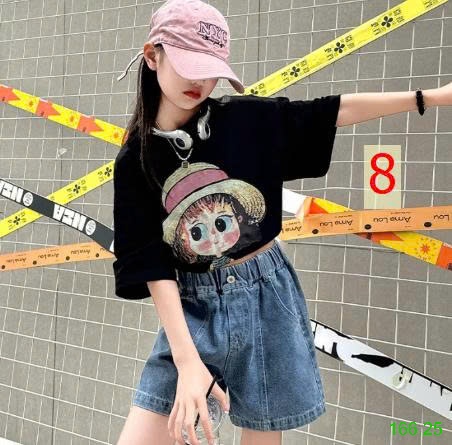 25HA166.25 - SET 2ÁO PHÔNG COTTON BÉ GÁI SIZE ĐẠI