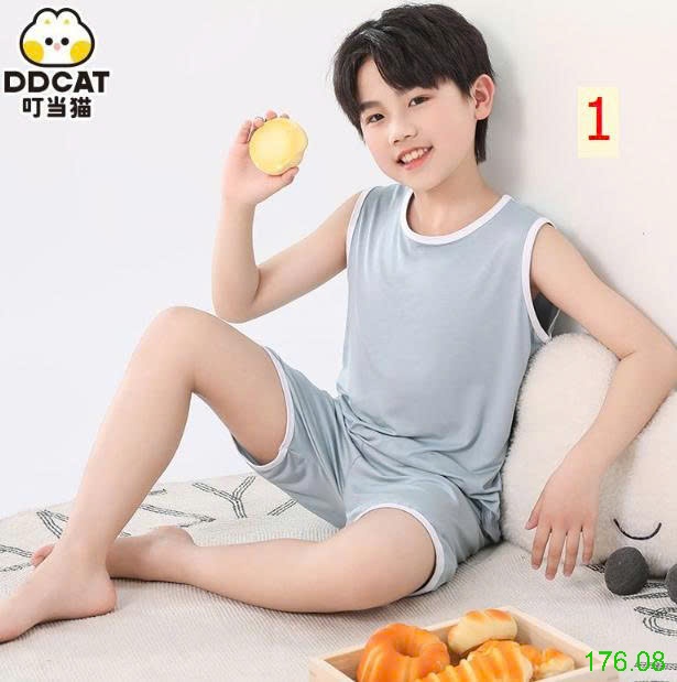25HA176.08 - BỘ SÁT NÁCH THUN LẠNH DDCAT CHO BÉ