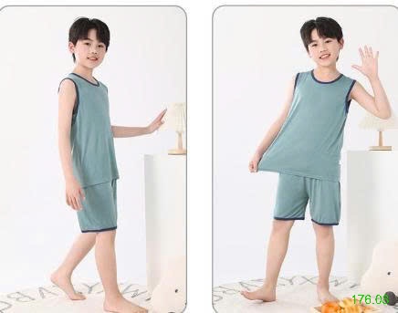 25HA176.08 - BỘ SÁT NÁCH THUN LẠNH DDCAT CHO BÉ