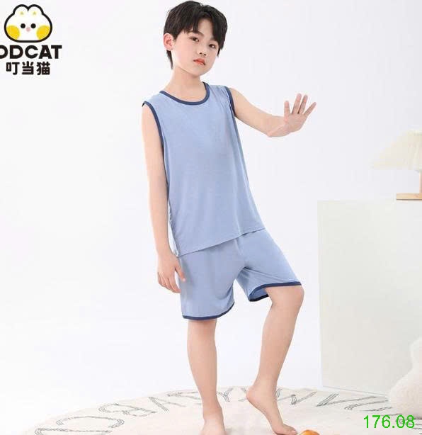 25HA176.08 - BỘ SÁT NÁCH THUN LẠNH DDCAT CHO BÉ