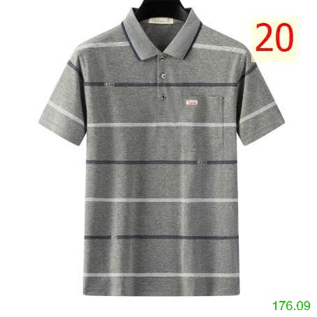 25HA176.09 - ÁO POLO KẺ TRUNG NIÊN CHO BỐ