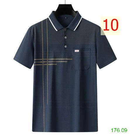 25HA176.09 - ÁO POLO KẺ TRUNG NIÊN CHO BỐ