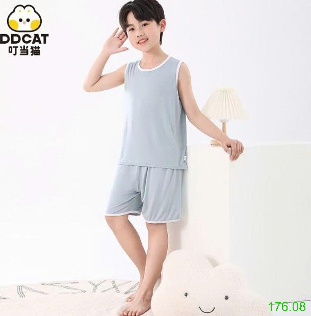 25HA176.08 - BỘ SÁT NÁCH THUN LẠNH DDCAT CHO BÉ