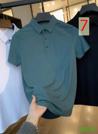 25HA186.16 - ÁO POLO LỤA BĂNG TRƠN MÀU NAM INBLUE