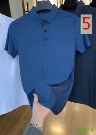 25HA186.16 - ÁO POLO LỤA BĂNG TRƠN MÀU NAM INBLUE