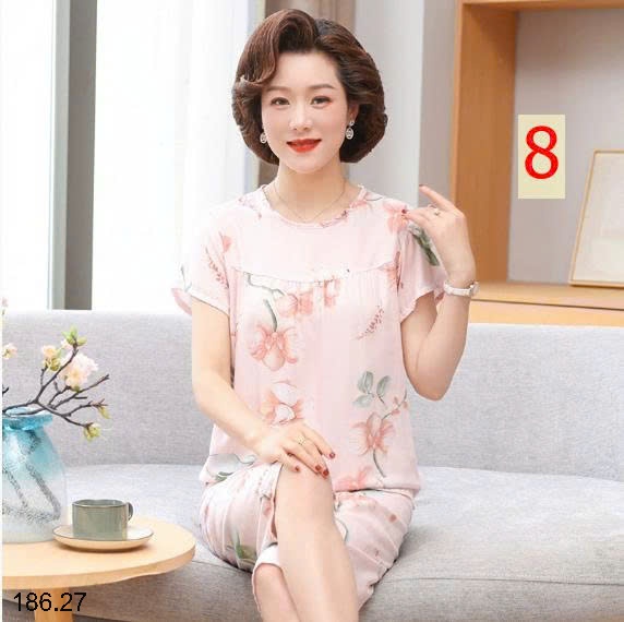 25HA186.27 - BỘ LANH LỤA TRUNG NIÊN CHO MẸ