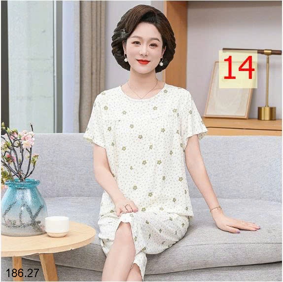 25HA186.27 - BỘ LANH LỤA TRUNG NIÊN CHO MẸ