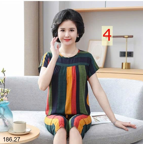 25HA186.27 - BỘ LANH LỤA TRUNG NIÊN CHO MẸ