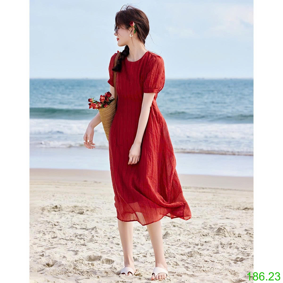 25HA186.23 - ĐẦM TENCEL NHẸ NHÀNG CHO NỮ