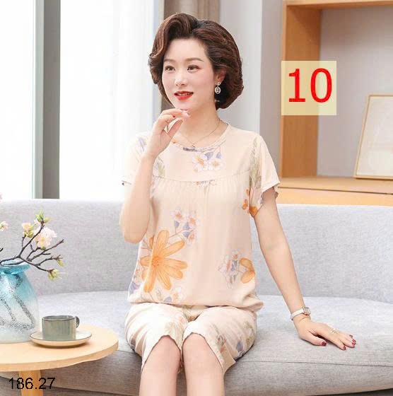 25HA186.27 - BỘ LANH LỤA TRUNG NIÊN CHO MẸ