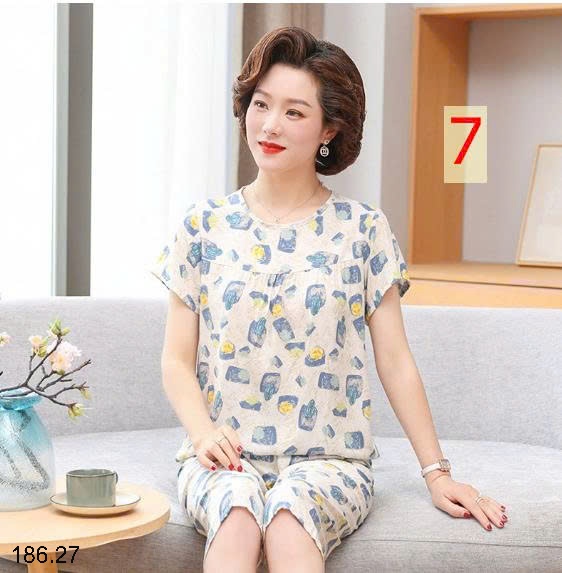 25HA186.27 - BỘ LANH LỤA TRUNG NIÊN CHO MẸ