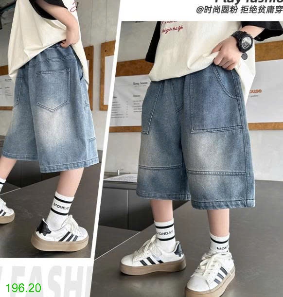 25HA196.20 - QUẦN SHORT JEAN SIZE ĐẠI BÉ TRAI
