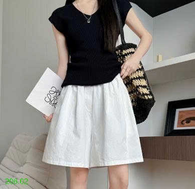 25HA206.02 - QUẦN SHORT ỐNG RỘNG NỮ