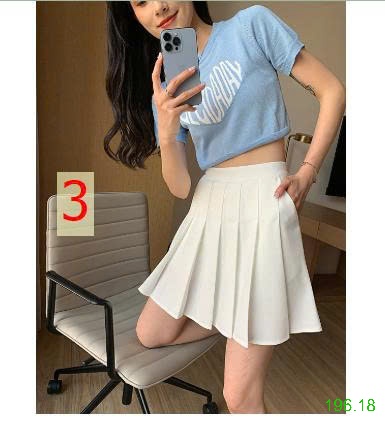 25HA196.18 - CHÂN VÁY XẾP LY NỮ