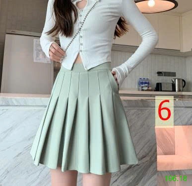 25HA196.18 - CHÂN VÁY XẾP LY NỮ