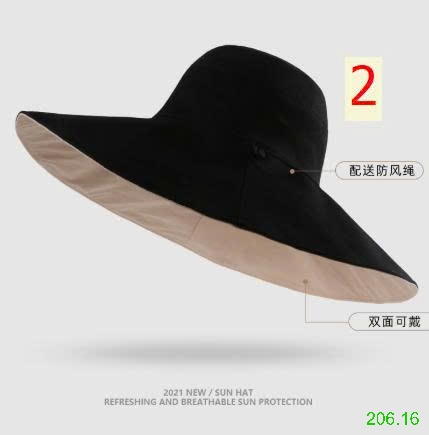 25HA206.16 - MŨ CHỐNG NẮNG VÀNH RỘNG NỮ