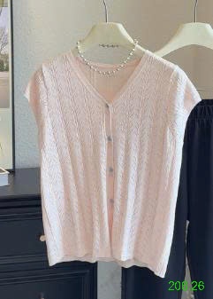 25HA206.26 - ÁO CARDIGAN DỆT KIM CỔ V
