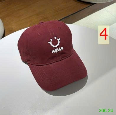 25HA206.24 - MŨ LƯỠI TRAI IN HÌNH MẶT CƯỜI