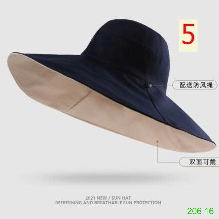 25HA206.16 - MŨ CHỐNG NẮNG VÀNH RỘNG NỮ