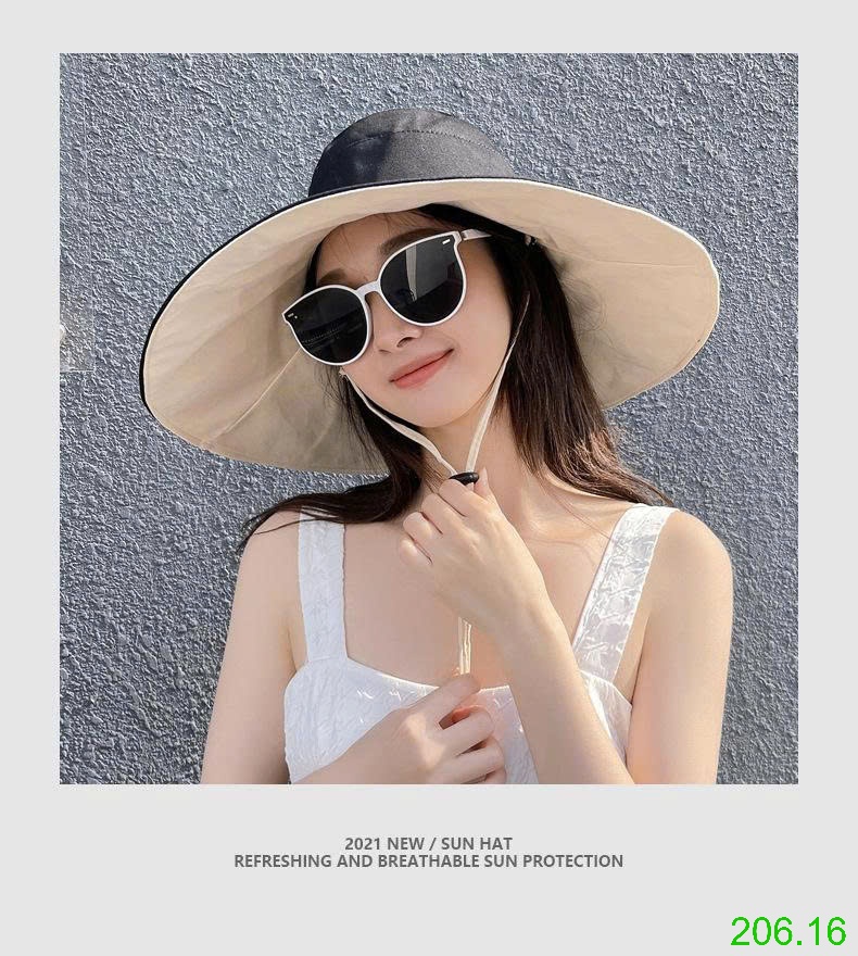 25HA206.16 - MŨ CHỐNG NẮNG VÀNH RỘNG NỮ