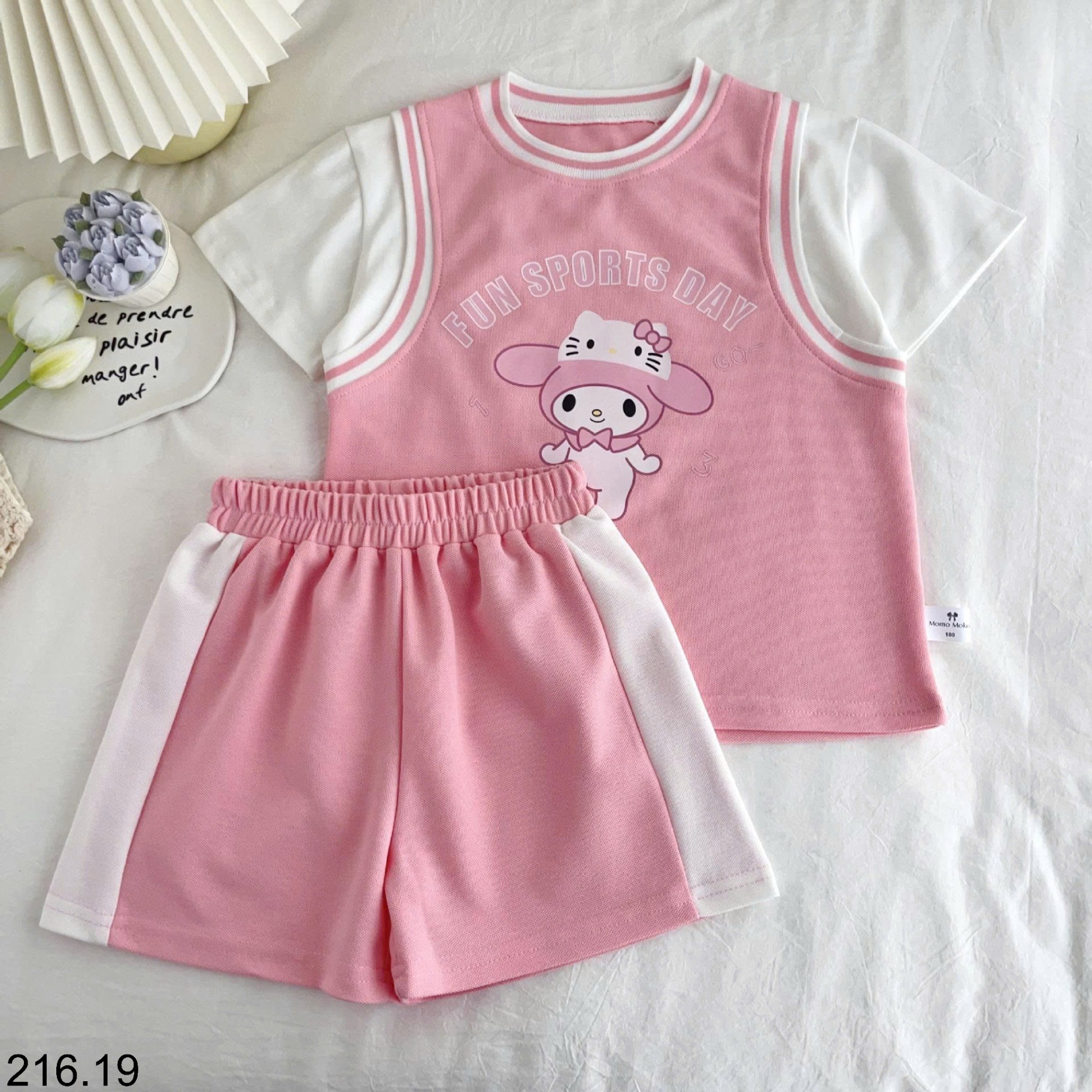 25HA216.19 - BỘ TT GIÁP LĂNG HOẠT HÌNH CHO BÉ MOMO MOKOO