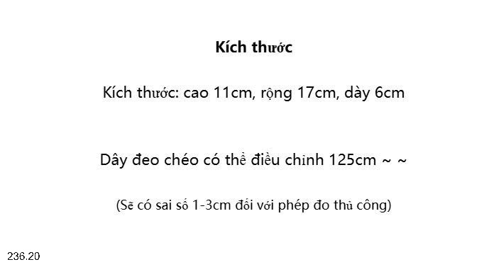 25HA236.20 - TÚI ĐEO CHÉO DÂY XÍCH