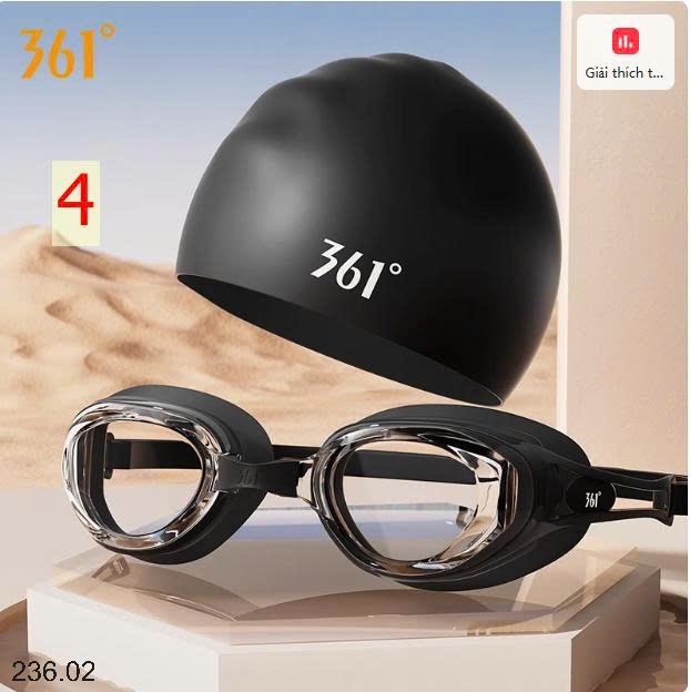 25HA236.02 - SET MŨ KÈM KÍNH BƠI 361