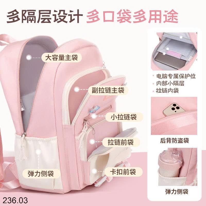 25HA236.03 - BA LÔ HỌC SINH CHỐNG NƯỚC
