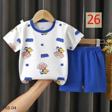 25HA266.04 - SET 2 BỘ COTTON MẶC NHÀ CHO BÉ YÊU