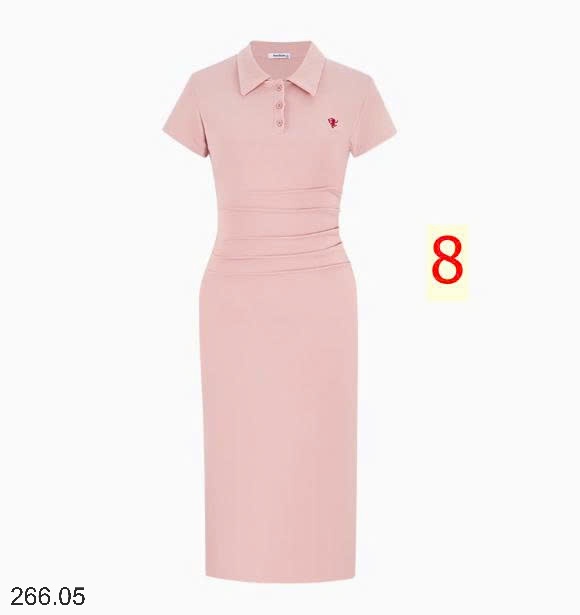 25HA266.05 - VÁY POLO THÊU HÃNG MOSESQUEEN