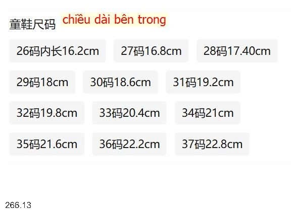 25HA266.13 - GIÀY THOÁNG KHÍ CHO BÉ YÊU