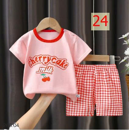 25HA266.04 - SET 2 BỘ COTTON MẶC NHÀ CHO BÉ YÊU