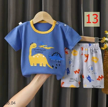 25HA266.04 - SET 2 BỘ COTTON MẶC NHÀ CHO BÉ YÊU