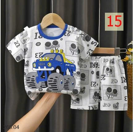 25HA266.04 - SET 2 BỘ COTTON MẶC NHÀ CHO BÉ YÊU
