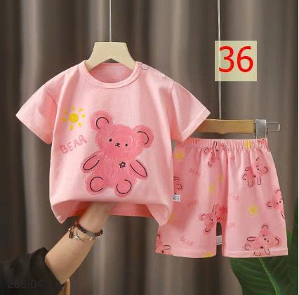 25HA266.04 - SET 2 BỘ COTTON MẶC NHÀ CHO BÉ YÊU