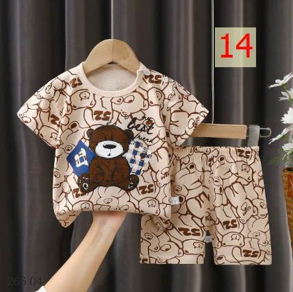 25HA266.04 - SET 2 BỘ COTTON MẶC NHÀ CHO BÉ YÊU