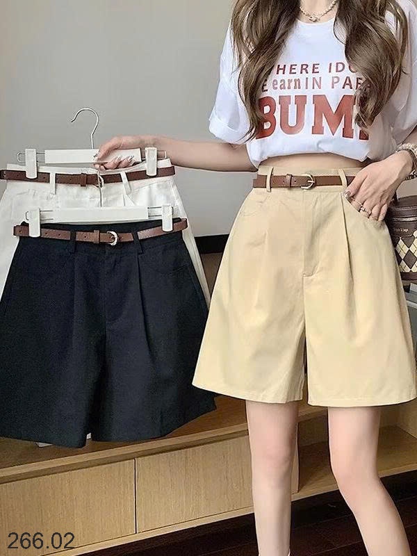 25HA266.02 - QUẦN SHORT TENCEL CẠP CAO