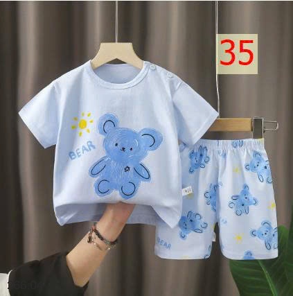 25HA266.04 - SET 2 BỘ COTTON MẶC NHÀ CHO BÉ YÊU
