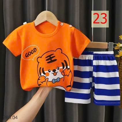 25HA266.04 - SET 2 BỘ COTTON MẶC NHÀ CHO BÉ YÊU