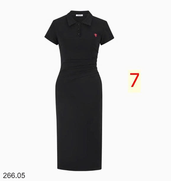 25HA266.05 - VÁY POLO THÊU HÃNG MOSESQUEEN