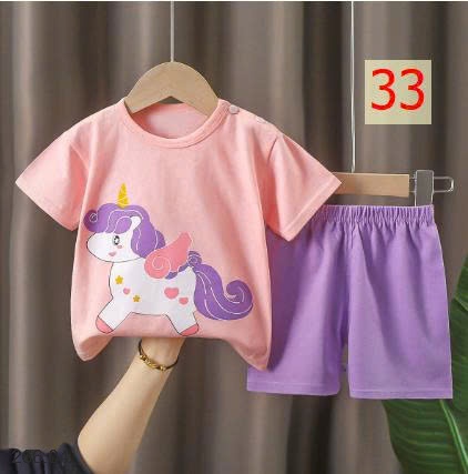 25HA266.04 - SET 2 BỘ COTTON MẶC NHÀ CHO BÉ YÊU