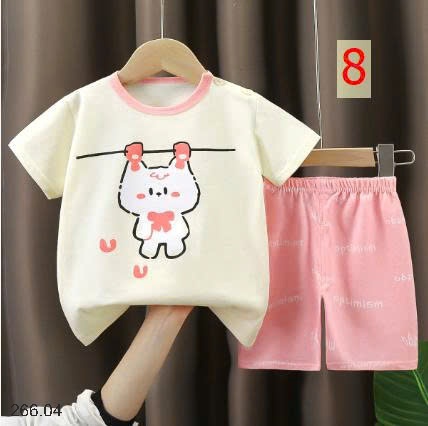 25HA266.04 - SET 2 BỘ COTTON MẶC NHÀ CHO BÉ YÊU