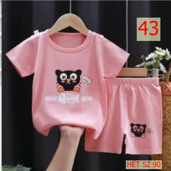 25HA266.04 - SET 2 BỘ COTTON MẶC NHÀ CHO BÉ YÊU