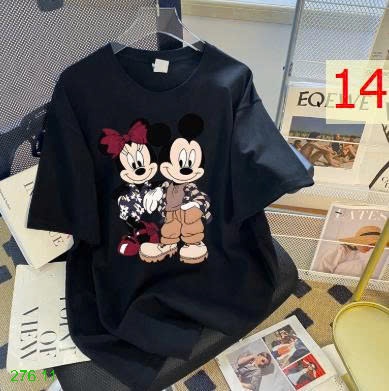 25HA276.11 - ÁO THUN NGẮN TAY COTTON HOẠT HÌNH CHO NỮ