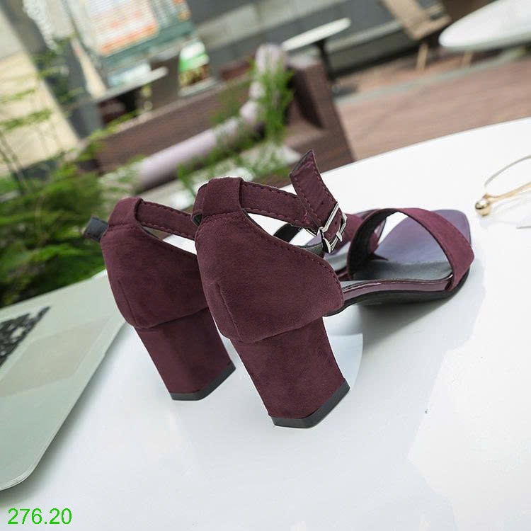 25HA276.20 - SANDAL QUAI NGANG GÓT VUÔNG NỮ