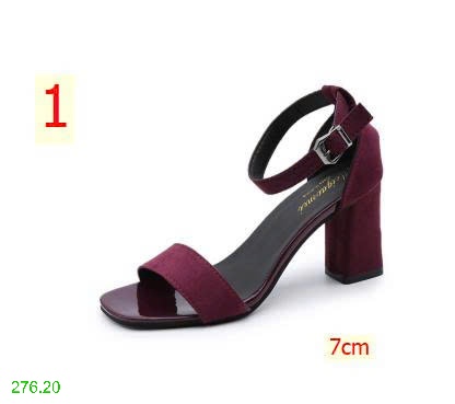 25HA276.20 - SANDAL QUAI NGANG GÓT VUÔNG NỮ